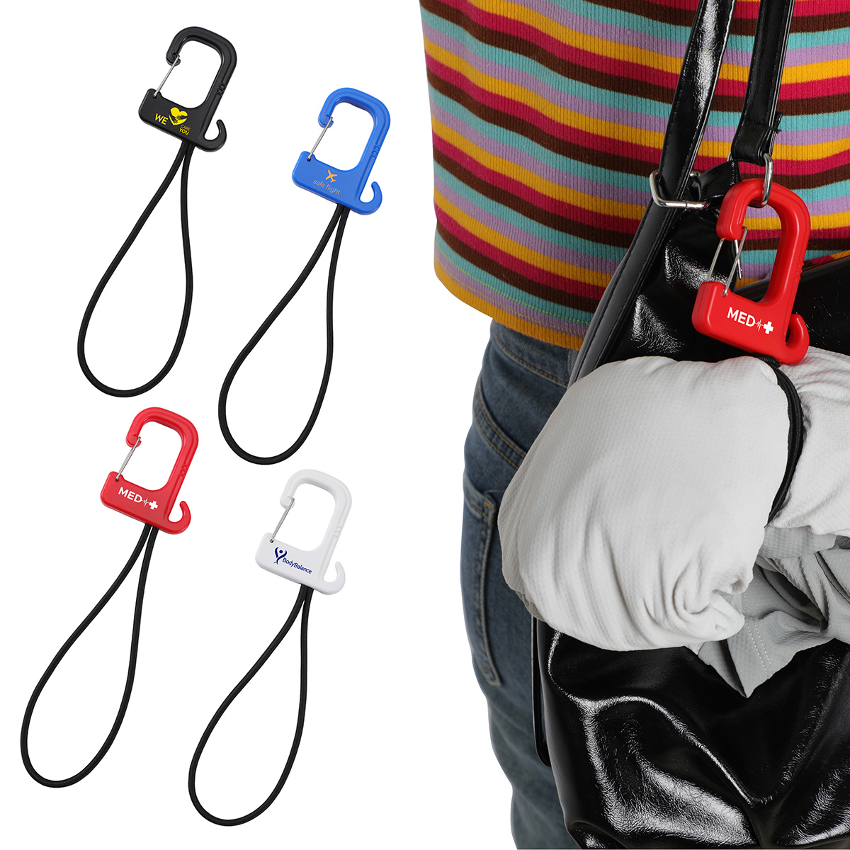 Swivel Clip Folding Bag Hanger 5