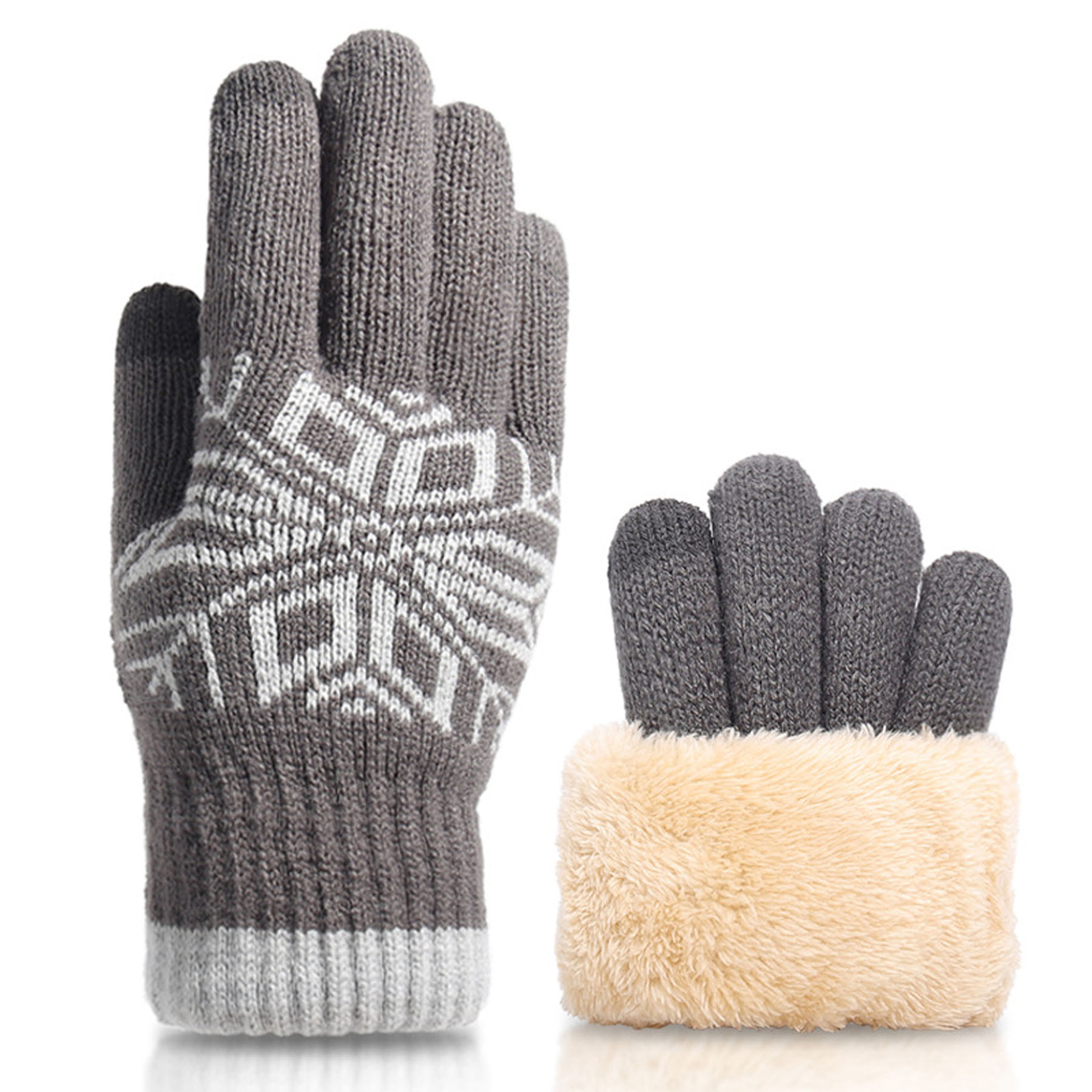 Christmas Double-Layer Touchscreen Gloves 8