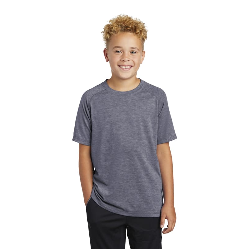Sport-Tek Youth PosiCharge Tri-Blend Wicking Raglan Tee. 18