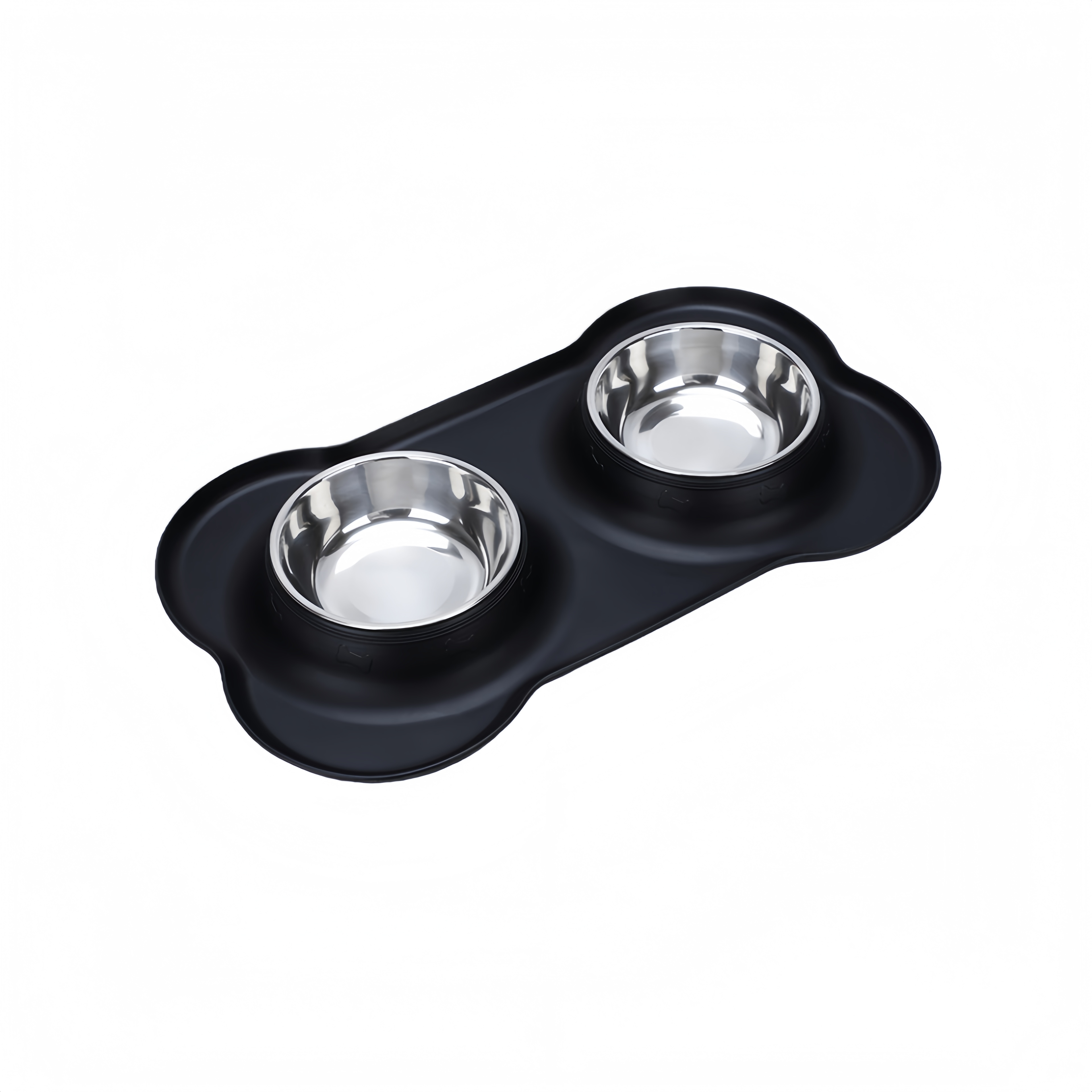 Water And Food Feeder Bowls With Silicone Mat 8
