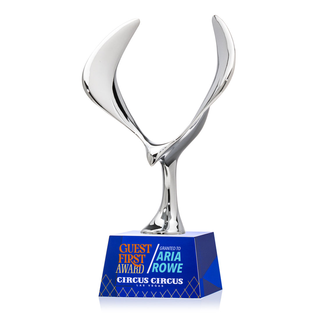 Maverick Eagle VividPrint™ Award on Robson Base - Blue 3