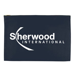 10 Oz. Colored Canvas Deluxe Zippered Portfolio 2