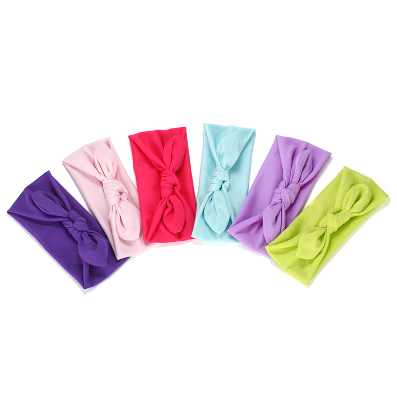 Head-wraps Hair Band Knotted Headband Rabbit Ears 25