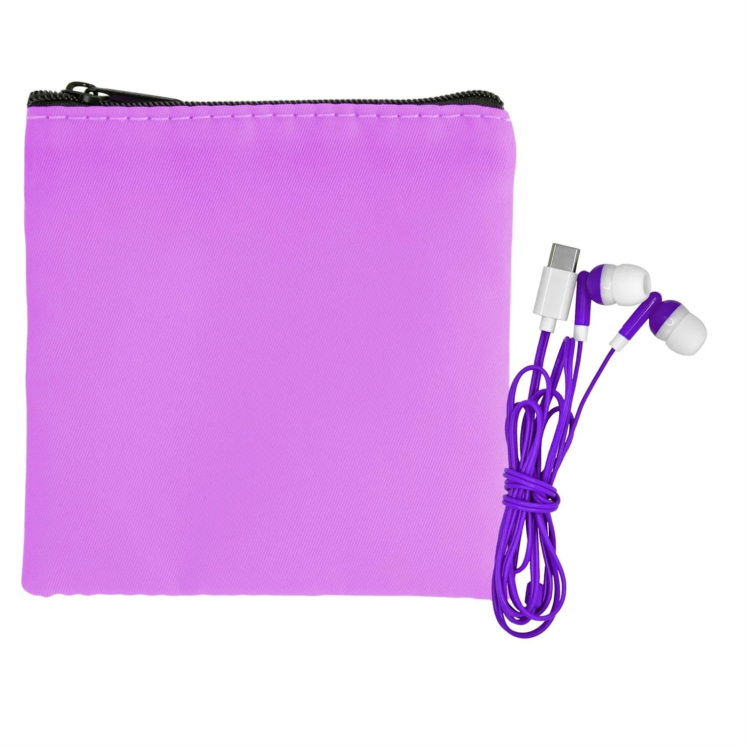 Colorful RPET Ear Bud Pouch 15