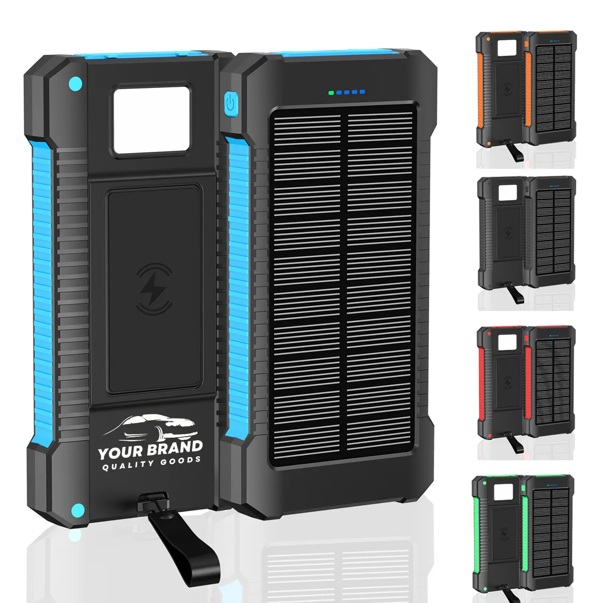Outdoor Fast Battery Hand Crank Solar Charger Flashlight 3