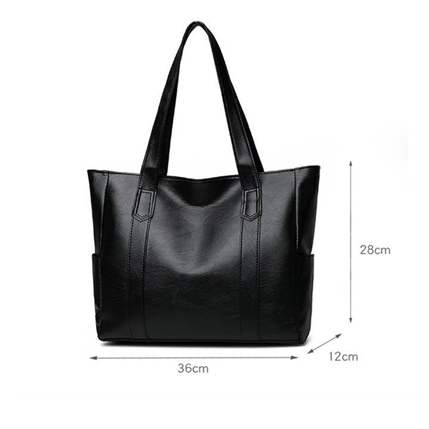 PU Leather Tote Shoulder Bag 2