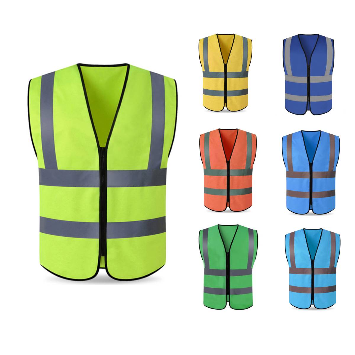 Safety Workwear Vest W/ Reflective Tape 2