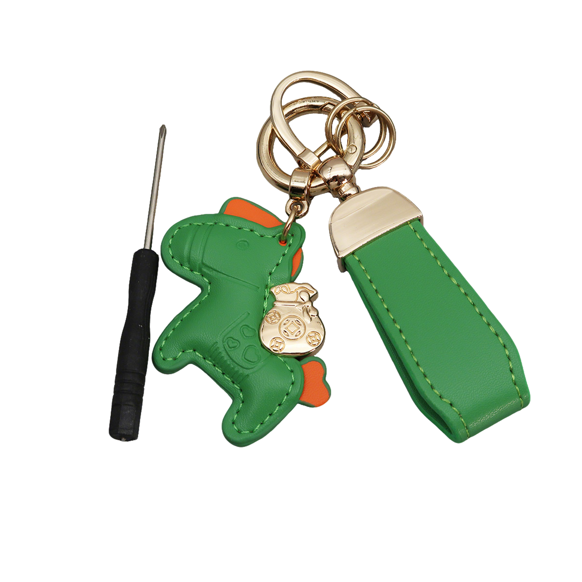 Polyurethane Pony Figure Key Ring With Strap 6.7" Length 41