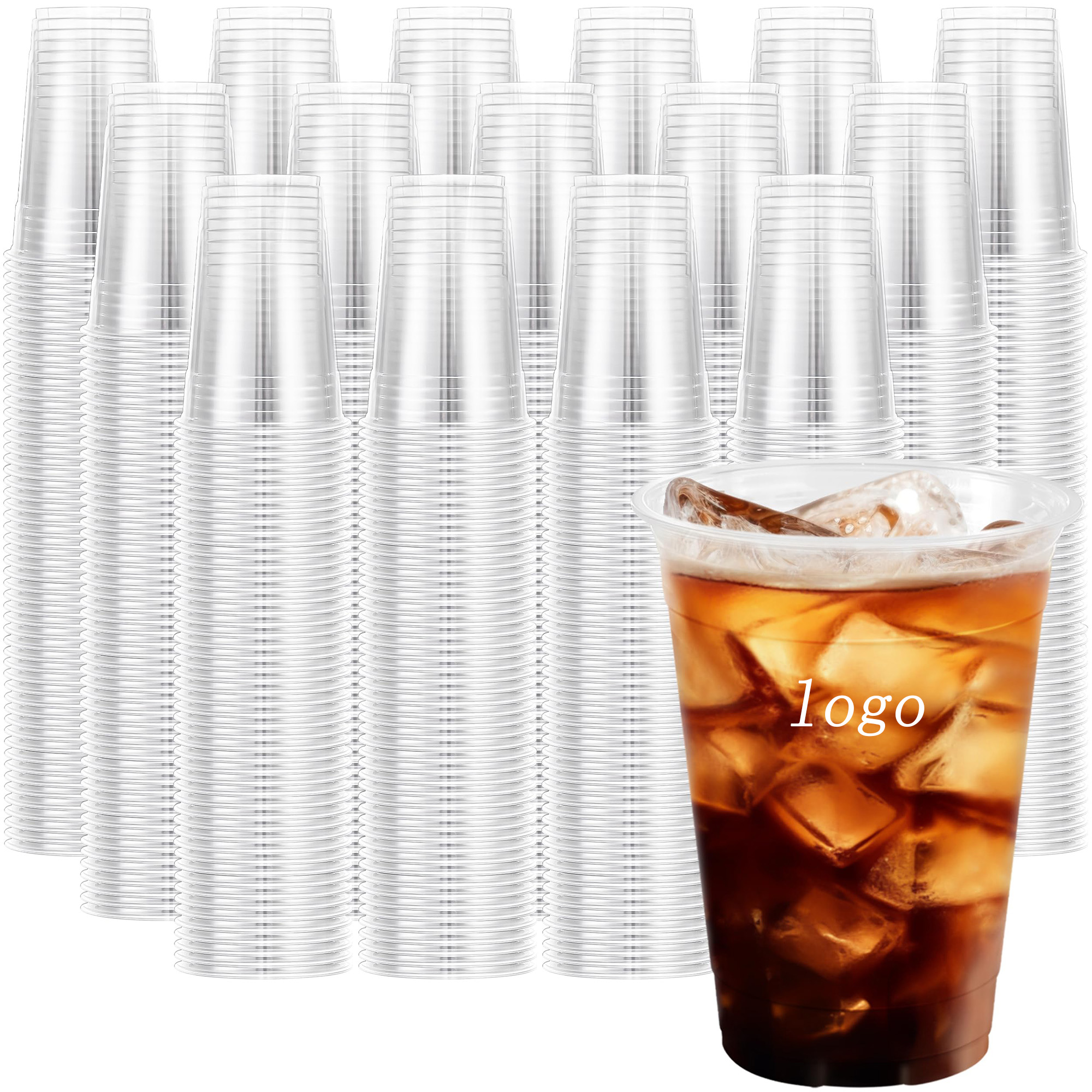 16oz Iced Lemon Tea Disposable Beverage Cup 2