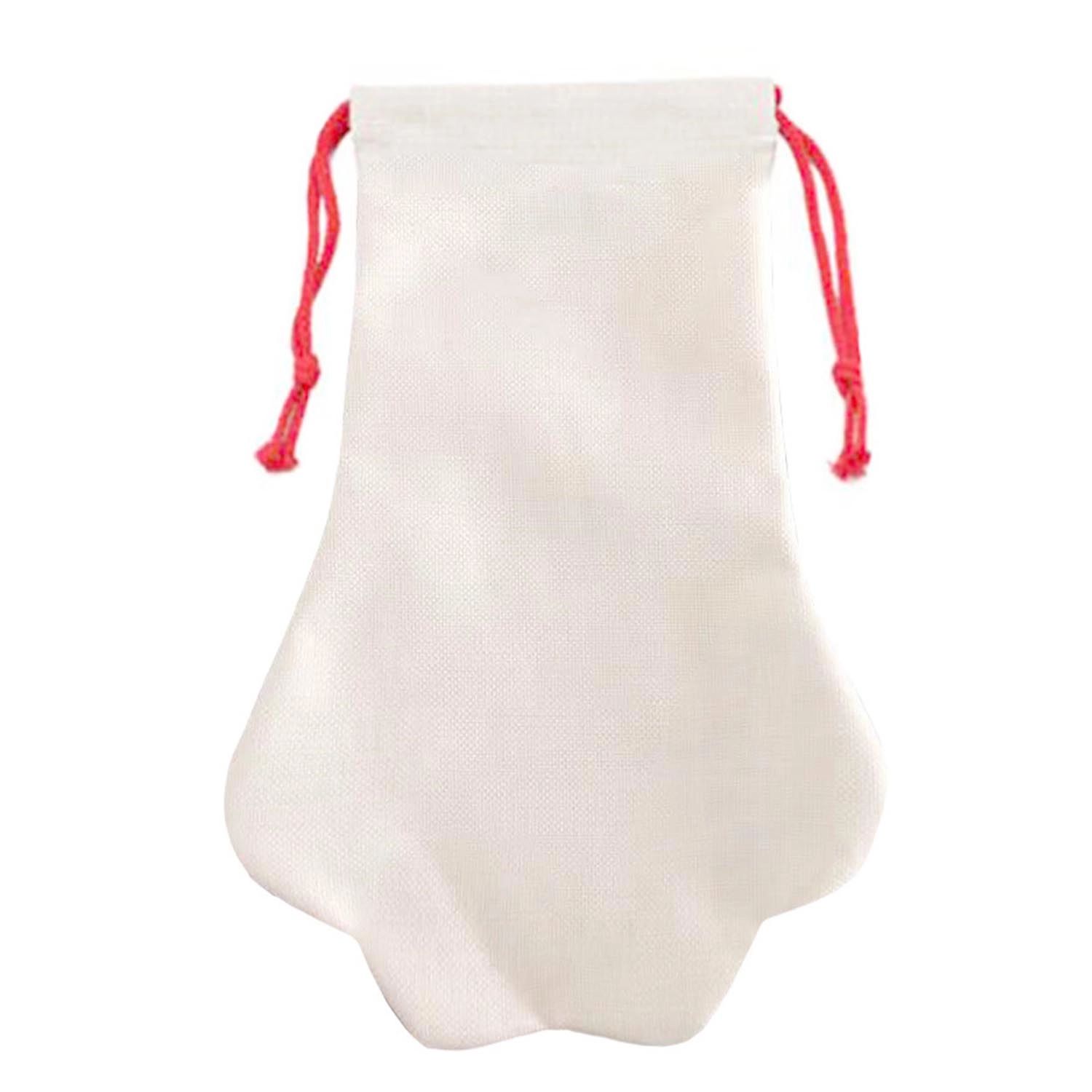 Velvet Christmas Stocking In Paw Shape 1