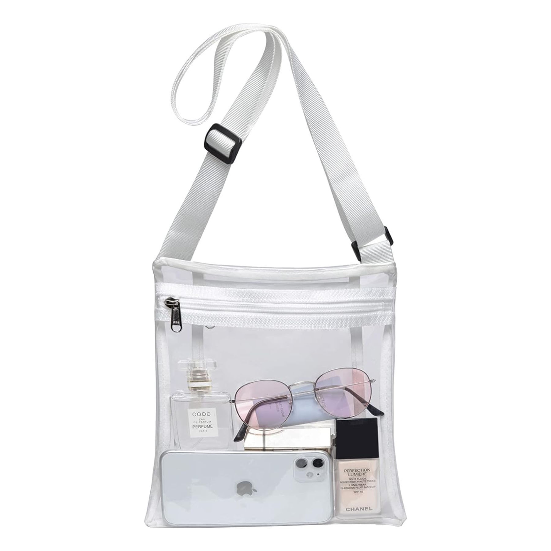 Stadium Approved Clear Crossbody Purse Bag 3