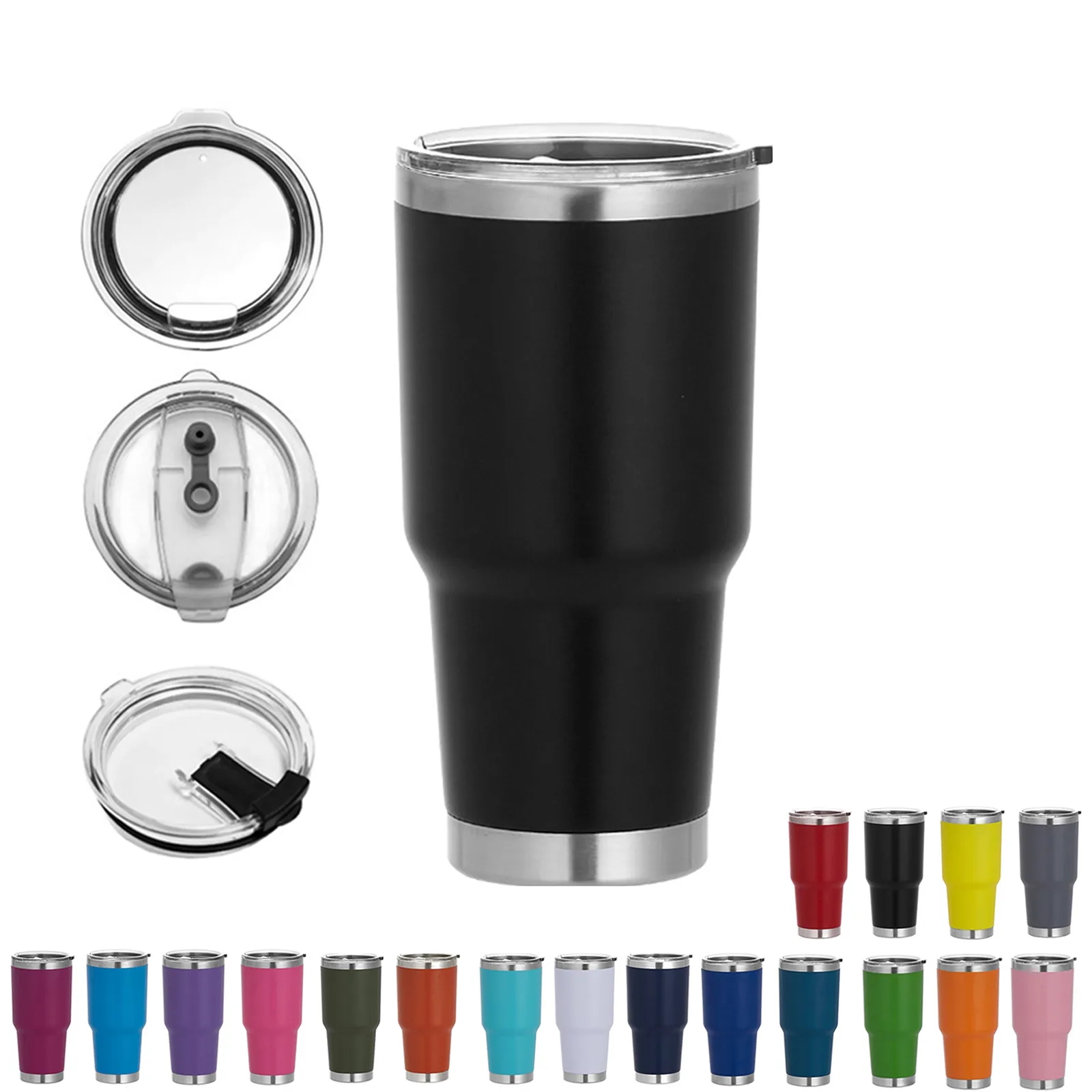 30oz Stainless Steel Tumbler with Lid 7