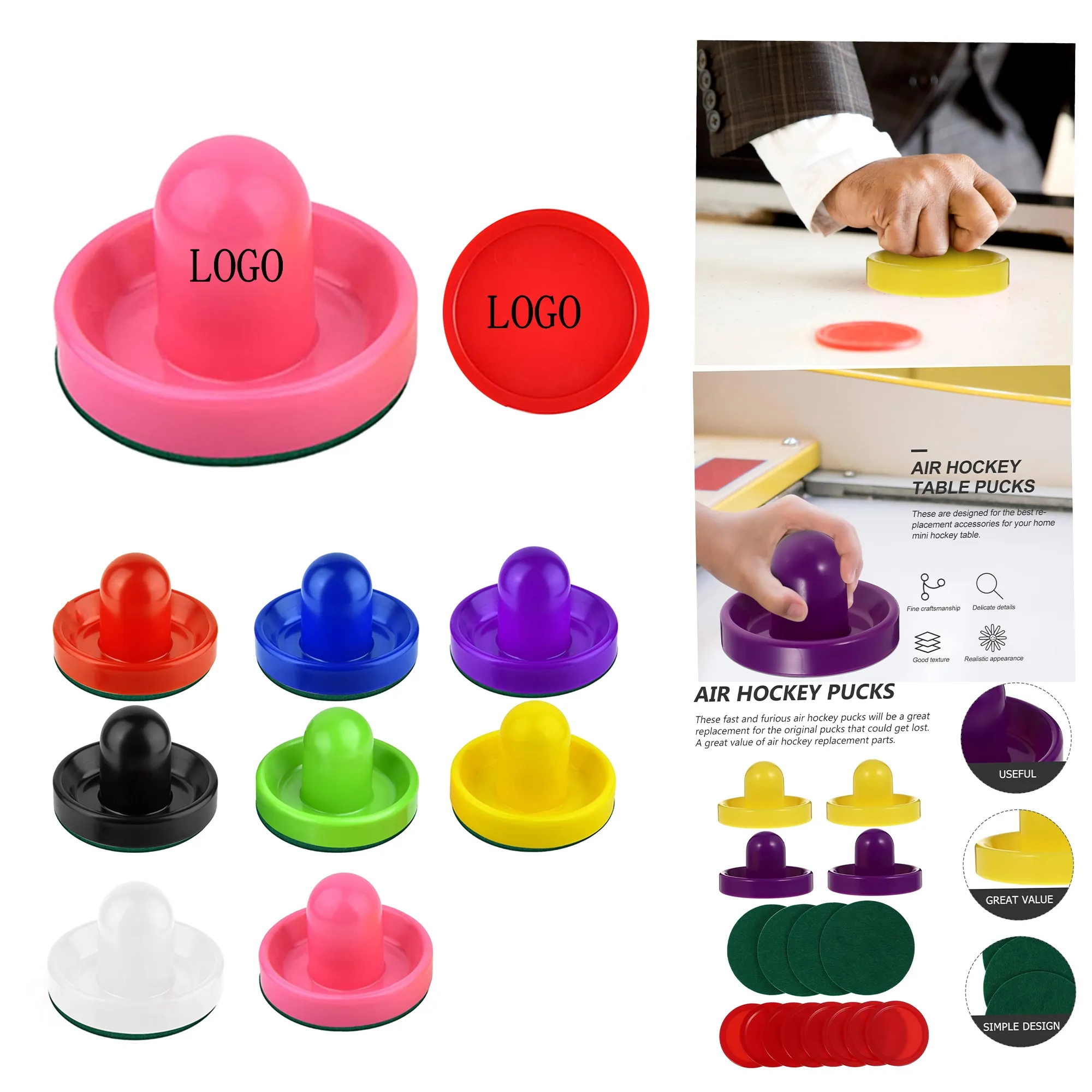 4 Pack Air Hockey Shooter Set 6