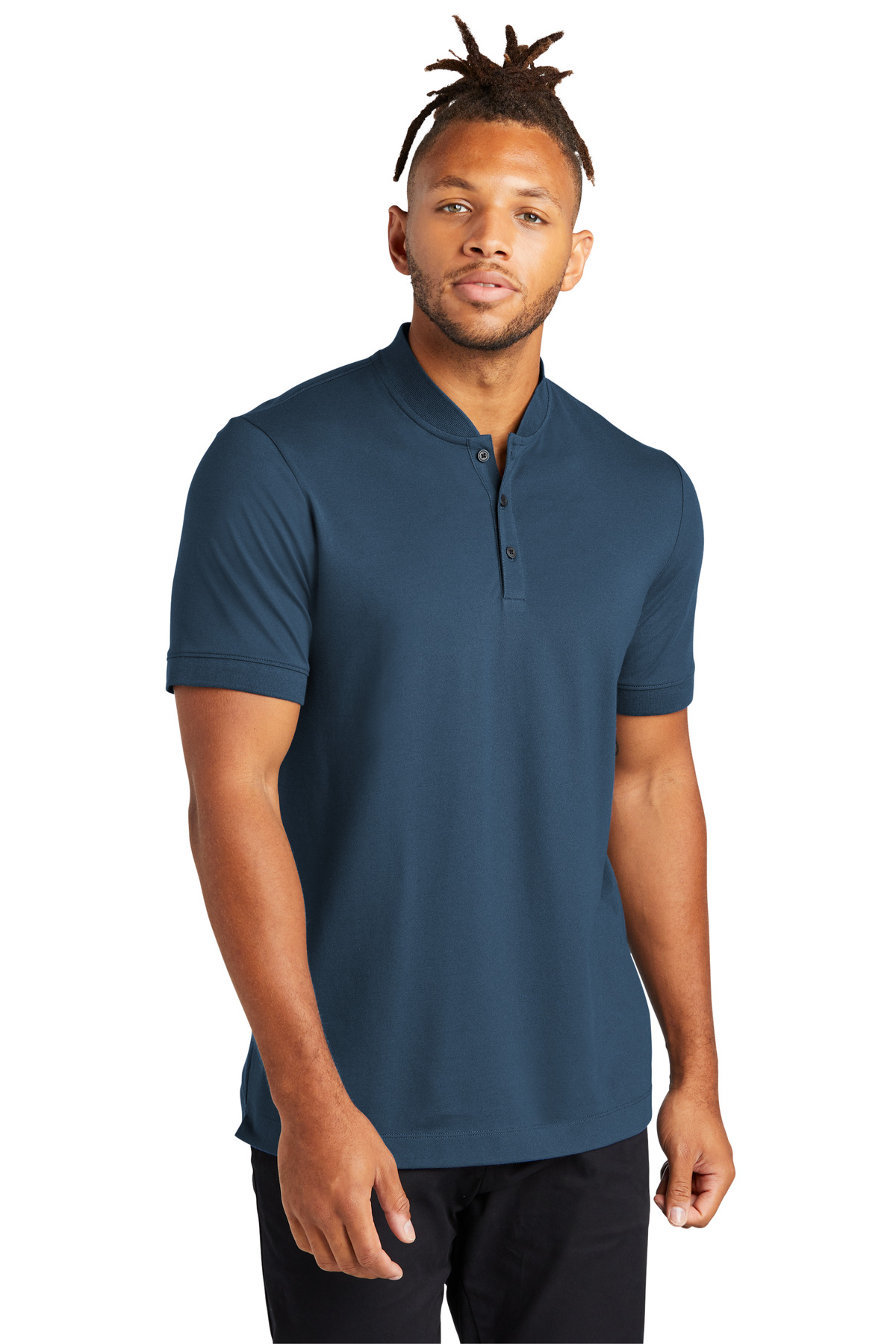 Mercer+Mettle Stretch Pique Henley MM1008 35