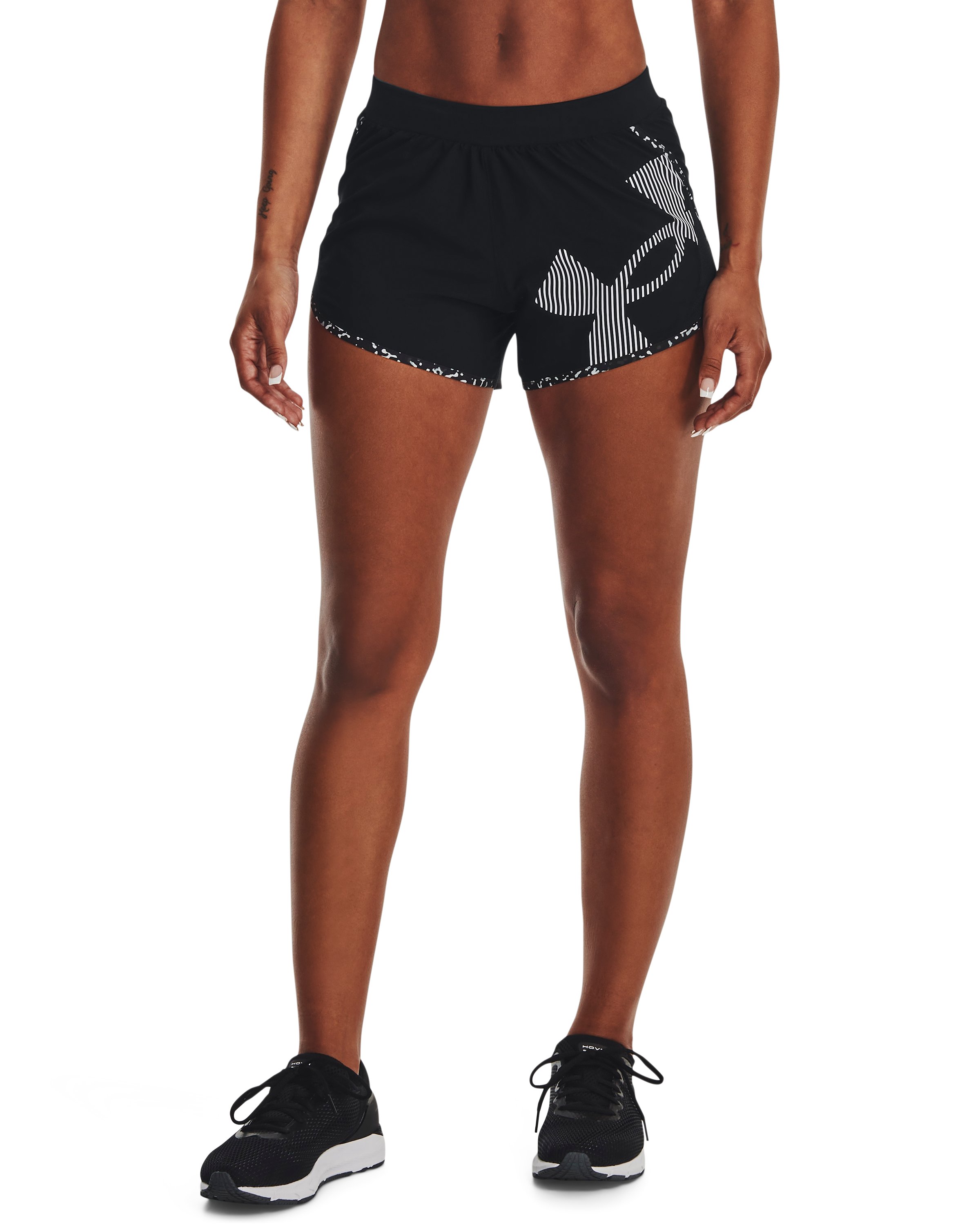 Women's UA Fly-By 2.0 Logo Graphic Shorts  1