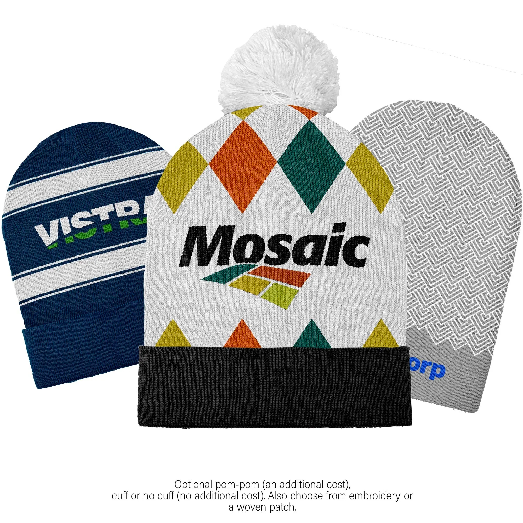 Adult Jacquard Acrylic Beanie 3