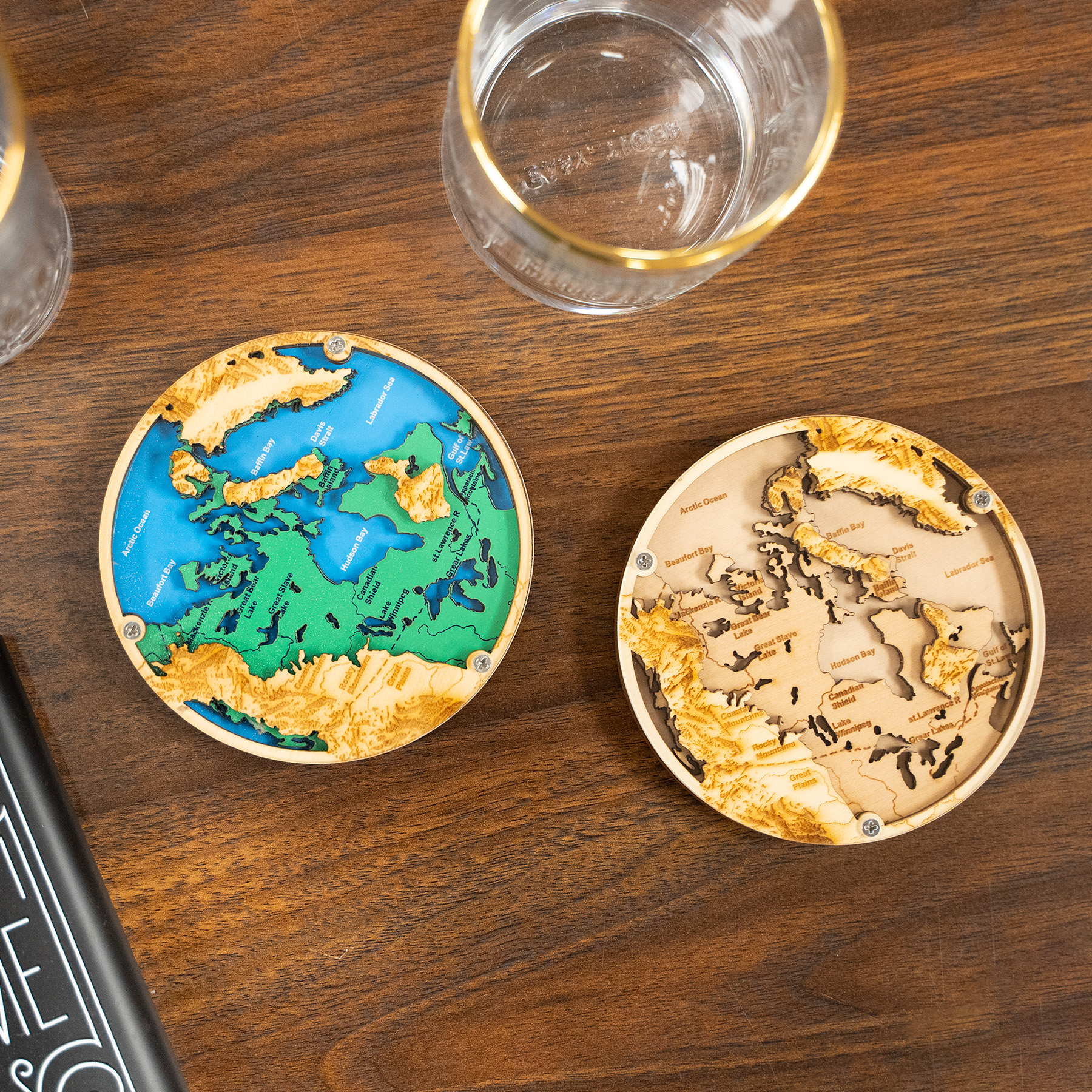 Layered Wood Coaster 22