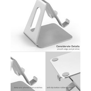 Desk Cell Phone Stand Holder Aluminum Phone Dock Cradle 3