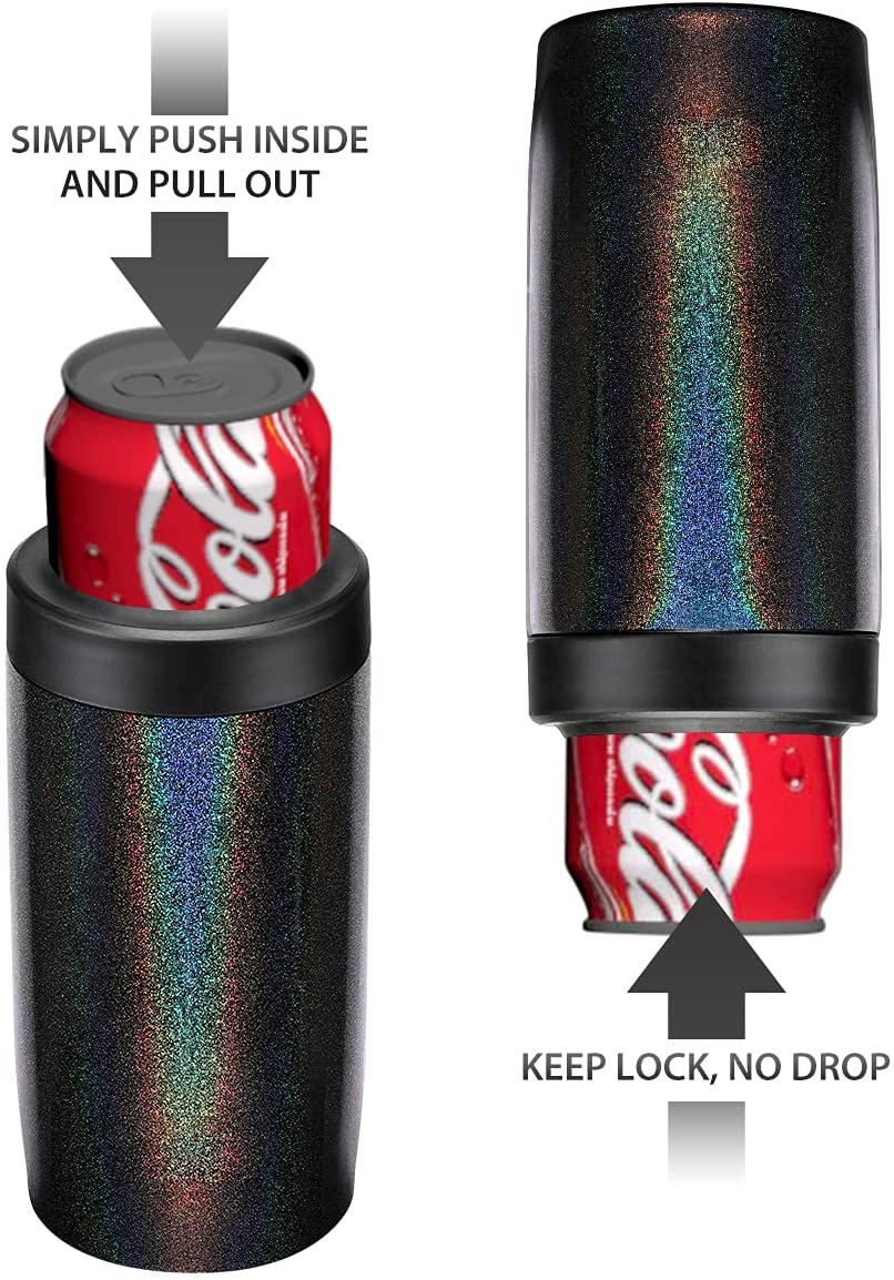 Custom 4-in-1 Stainless Steel Insulated Beer Can Holder, custom koozie with logo imprint 16