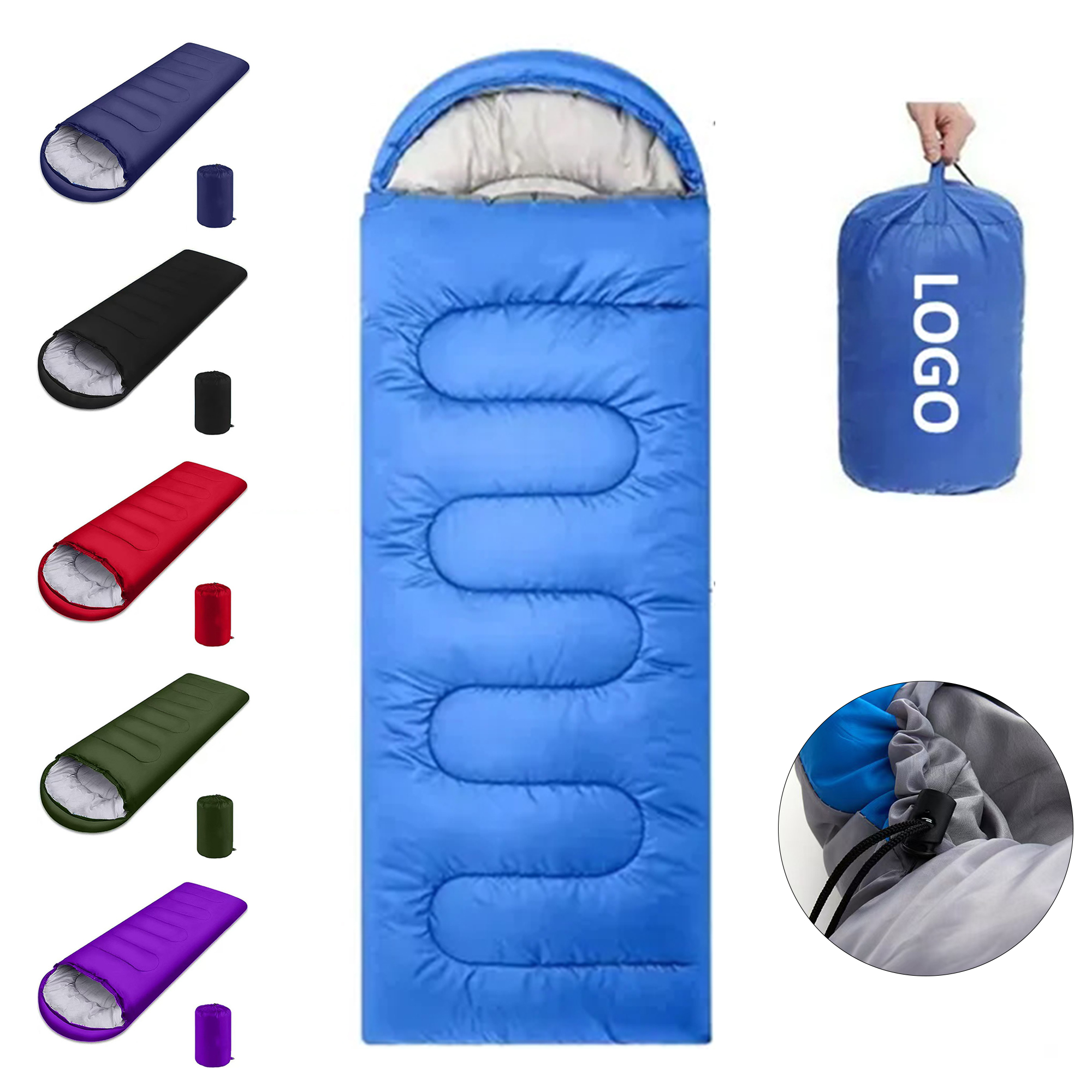 Lightweight Durable Polyester Sleeping Bag Outdoor Camping 2