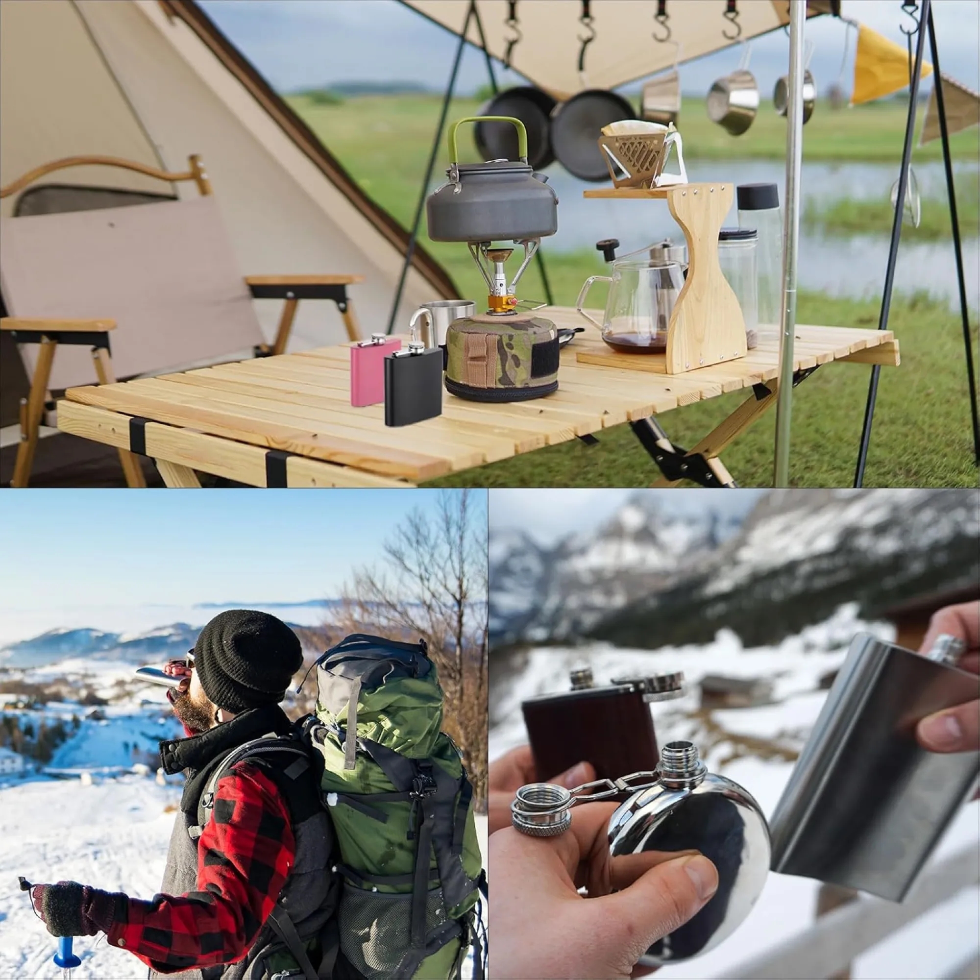 Stainless Steel Portable Pocket Flask 2