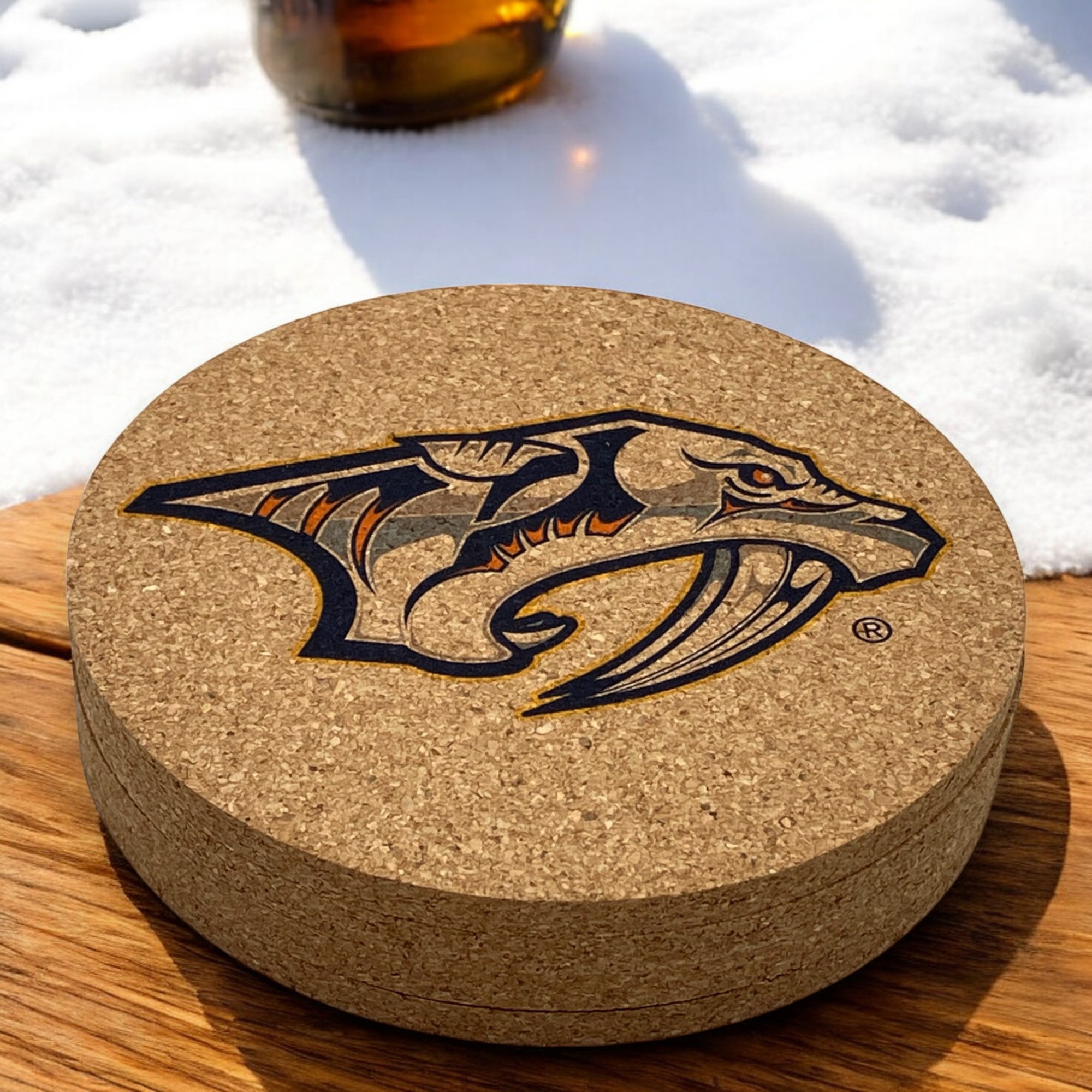Round Cork Coaster 11