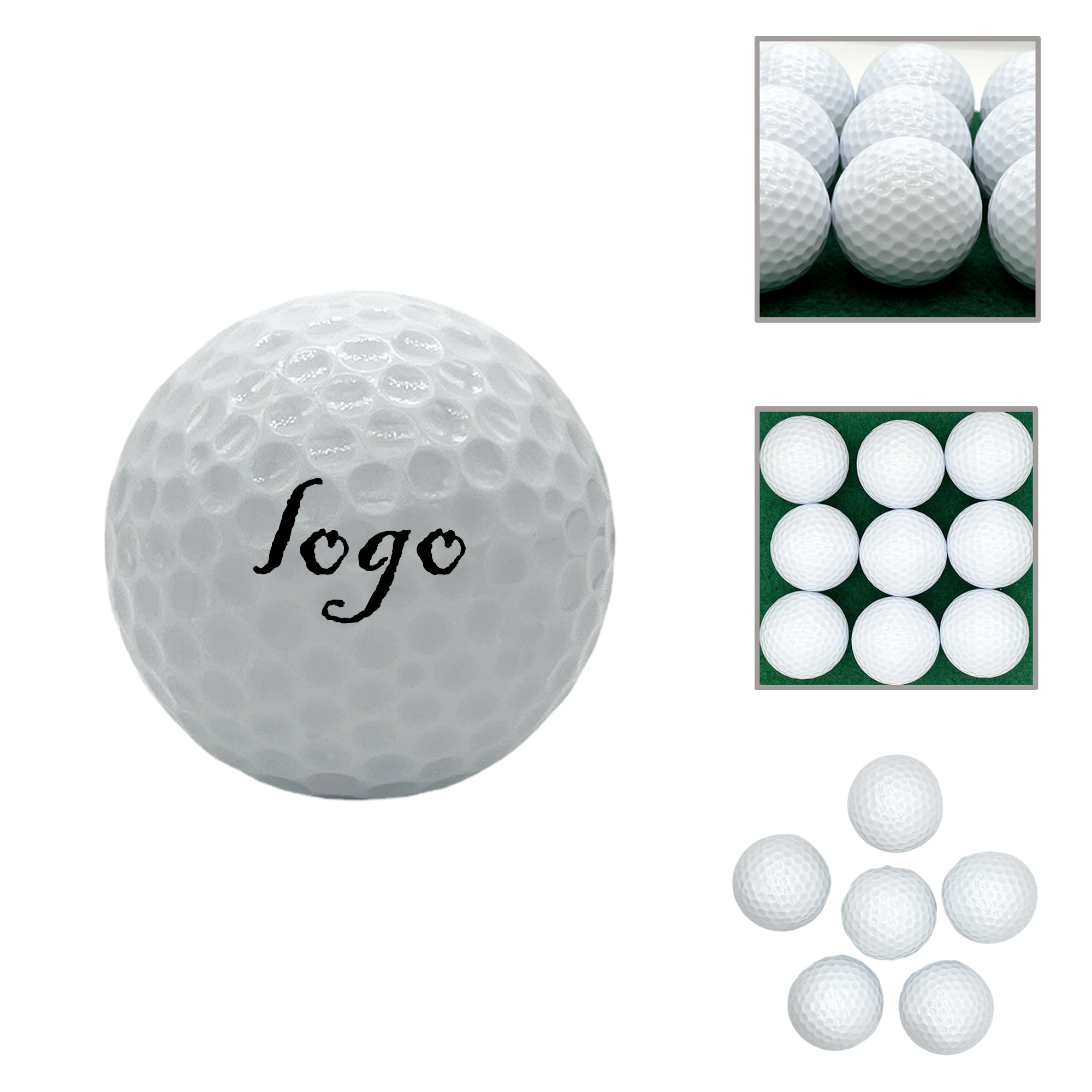 MOQ50 Custom Double Layer 17 Golf Practice Balls 2