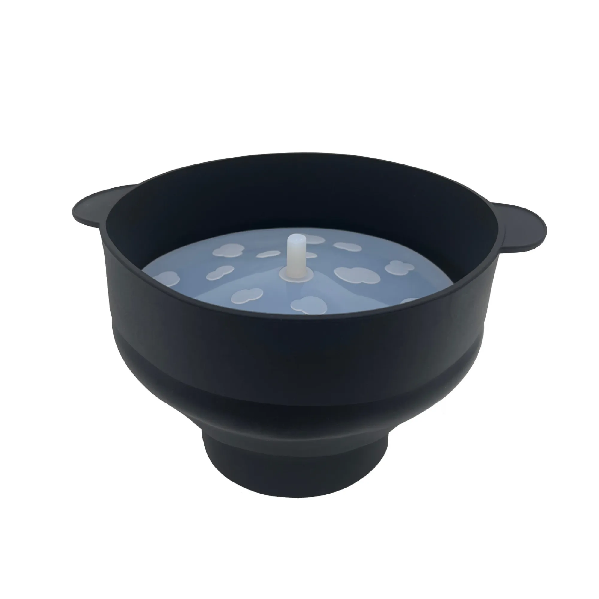 Foldable Silicone Popcorn Bucket with Handle for Microwave 3