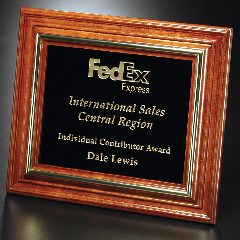 Americana Plaque with Black Glass 9