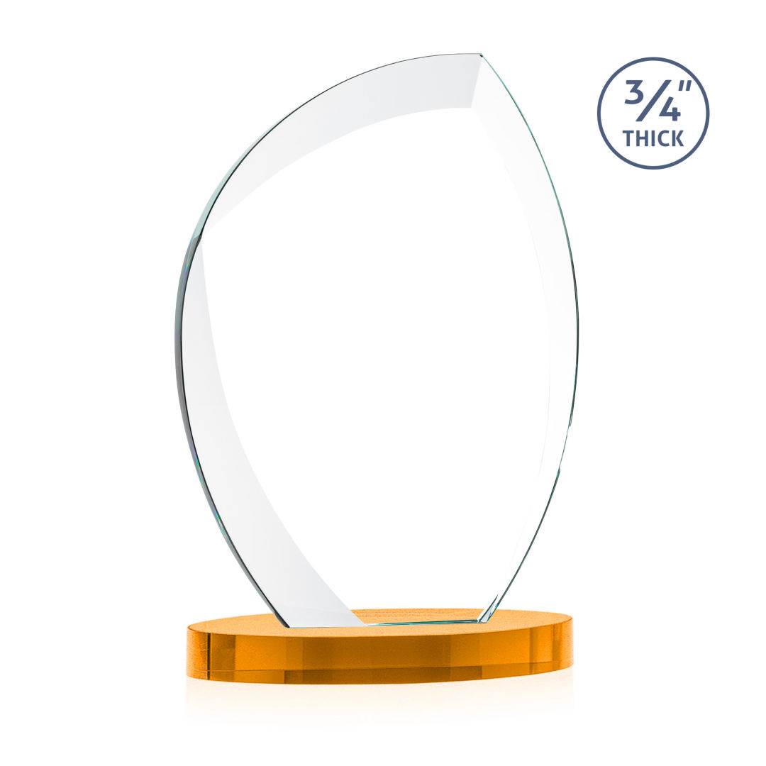 Wichita VividPrint™ Award on Alberton Base - Amber 1