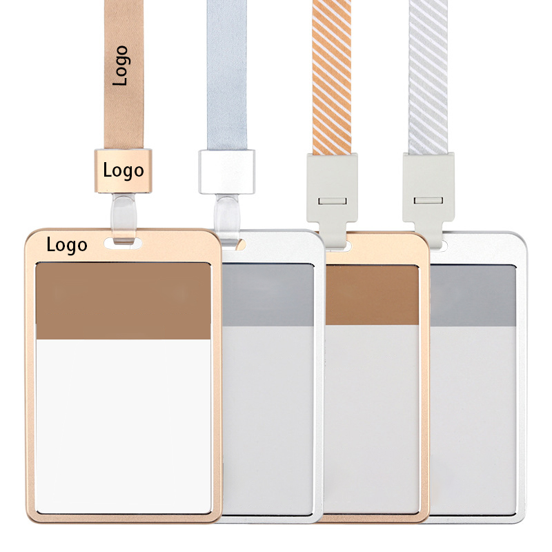 Metal ID Card Badge Holder with Lanyard 5