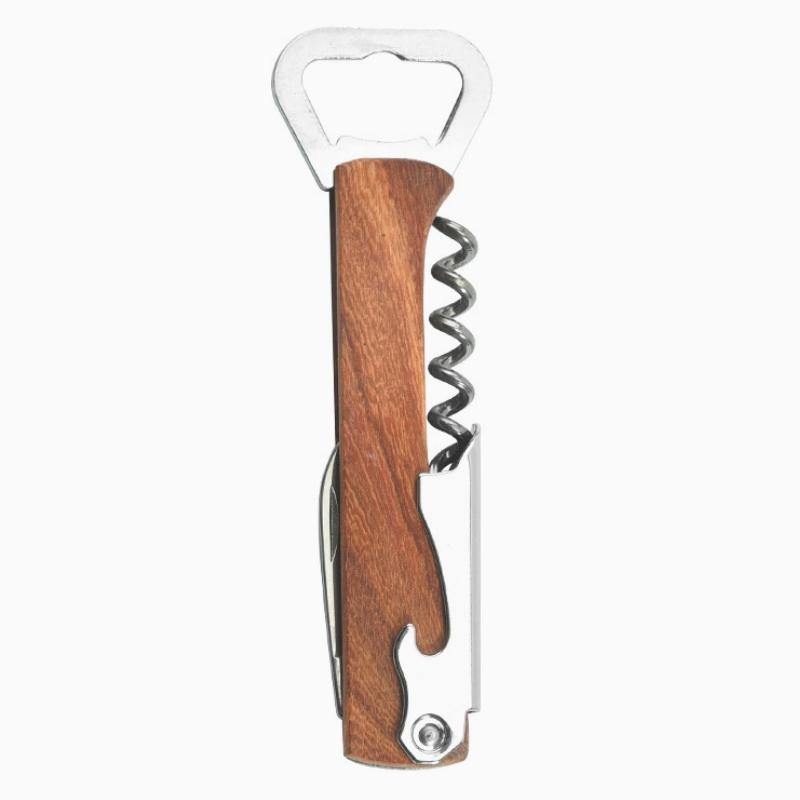 3 In 1 Multi-Function Wine Opener W/ Wood Handle 2