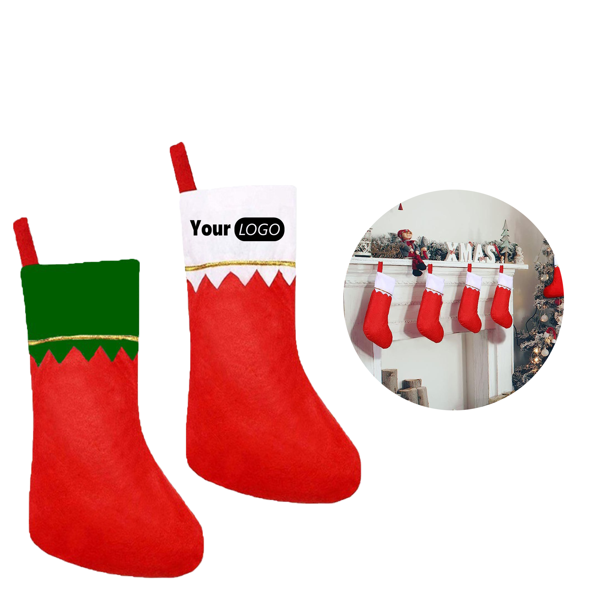 Nonwoven Christmas Stocking MOQ 50 3