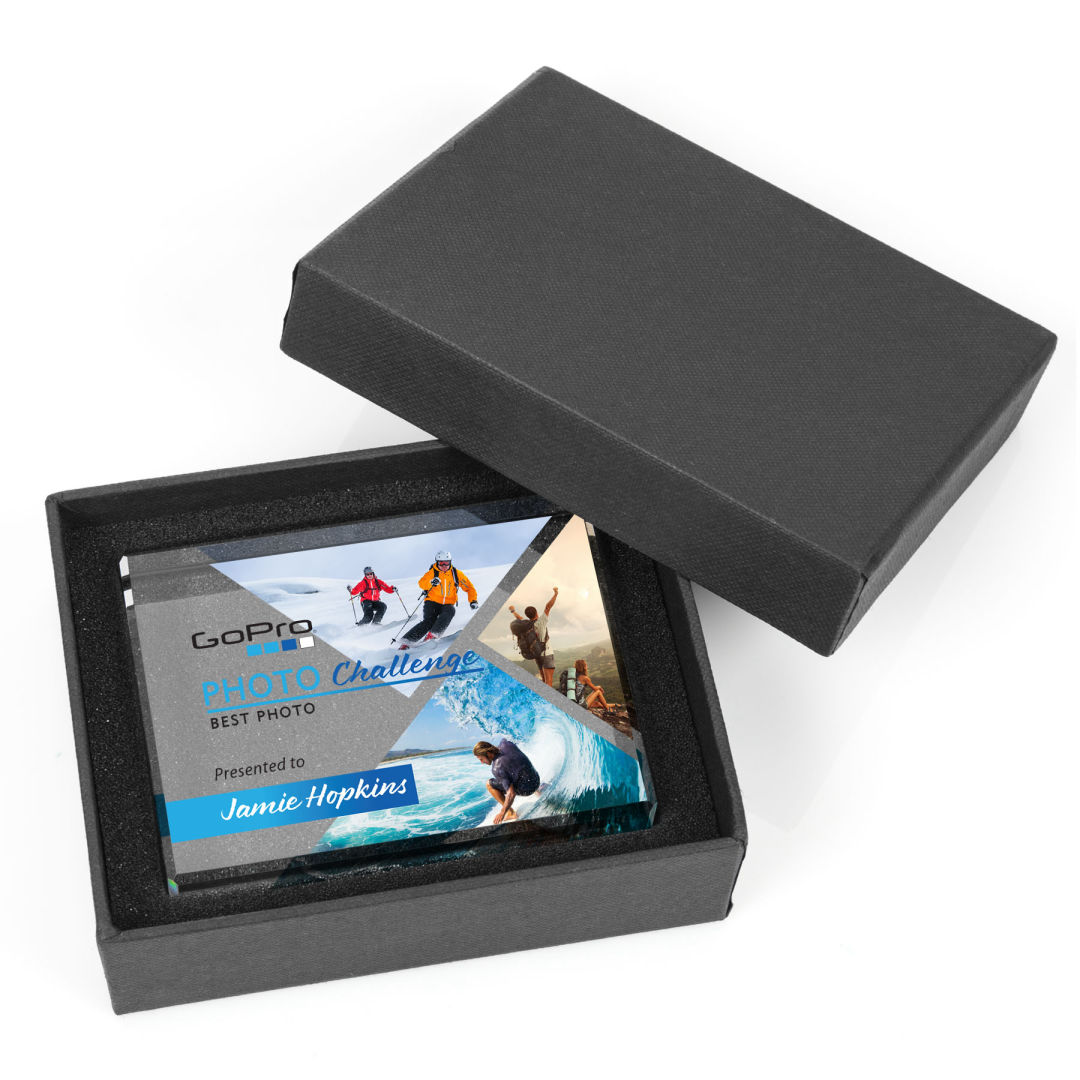Verona VividPrint™ Paperweight - Starfire 14
