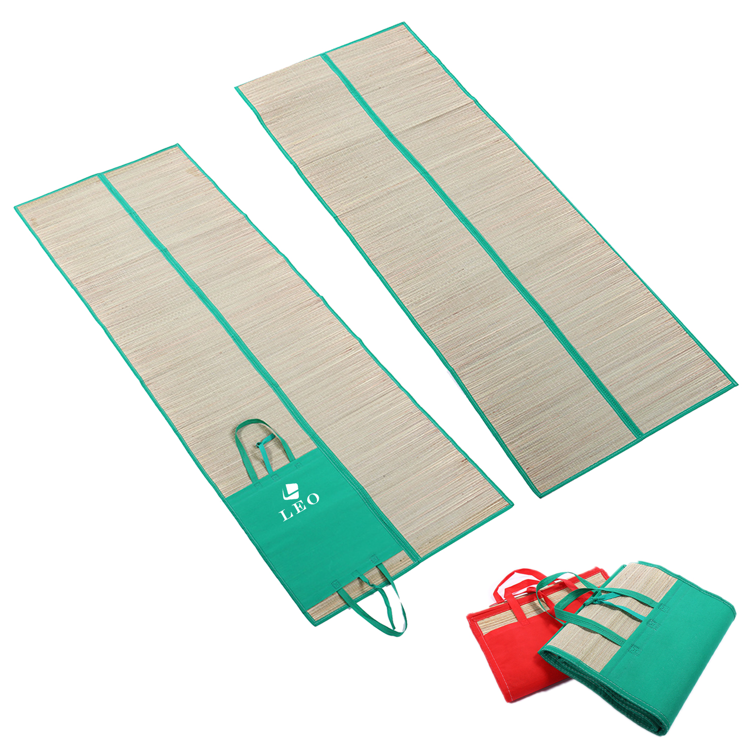 Outdoor Folding Beach Straw Mat 2