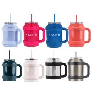 50 oz Mug Tumbler with Handle and Straw 3