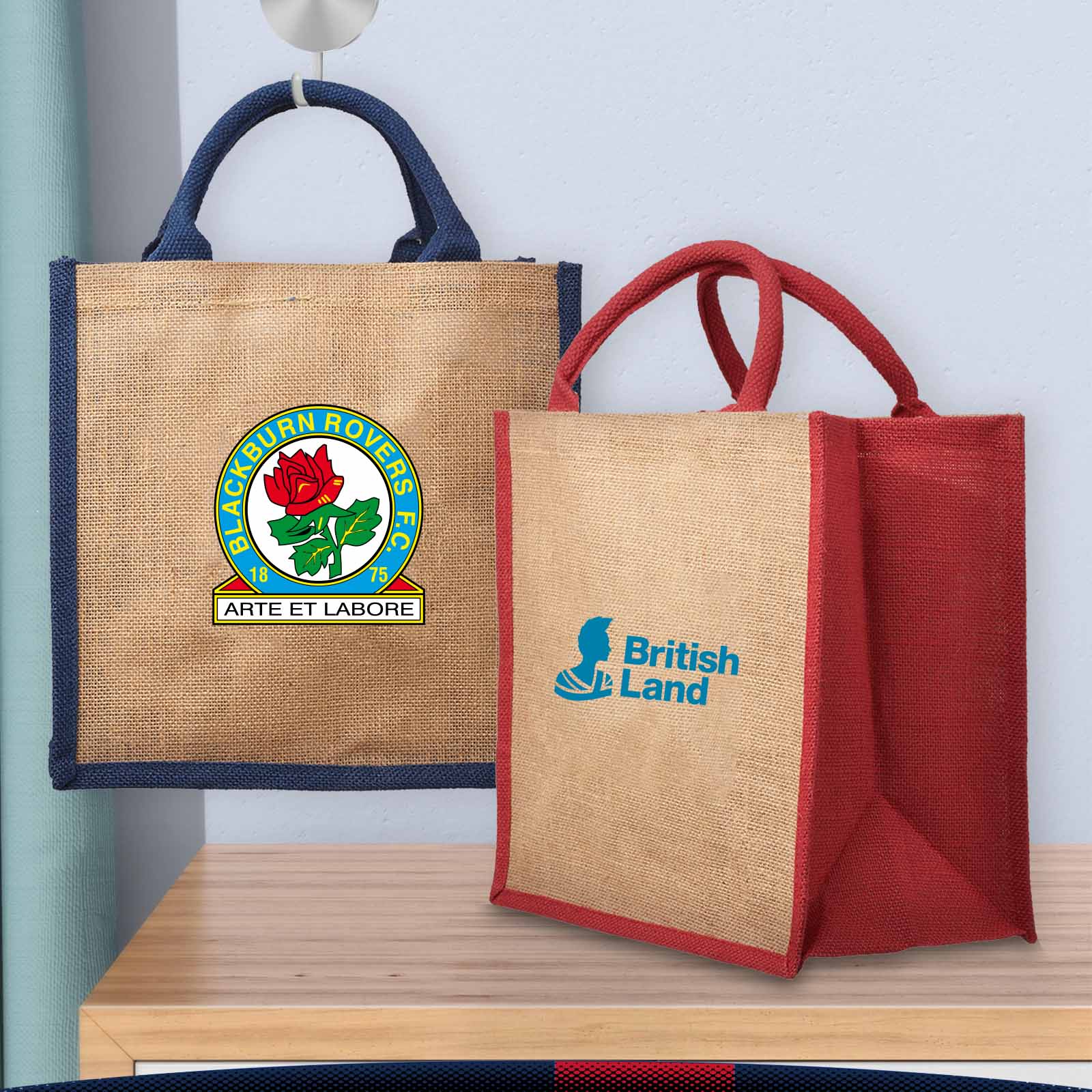 Reinie Jute Tote Bag, custom tote bag with logo imprint 4