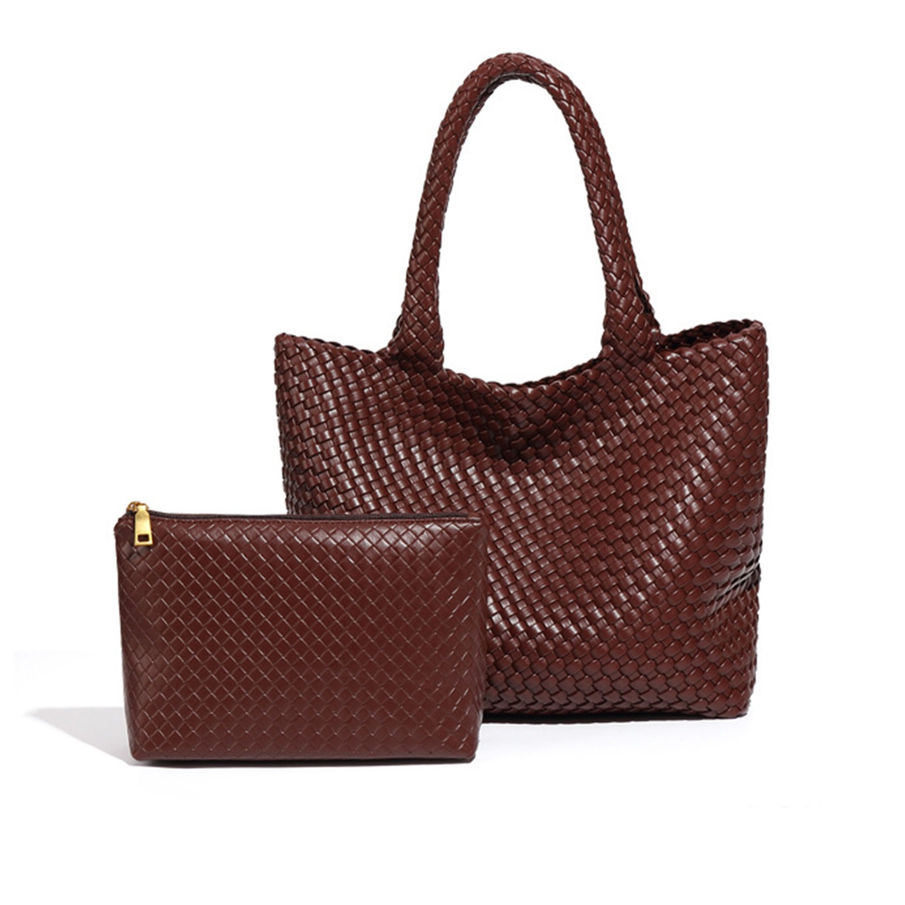 Woven Leather Handbag 1