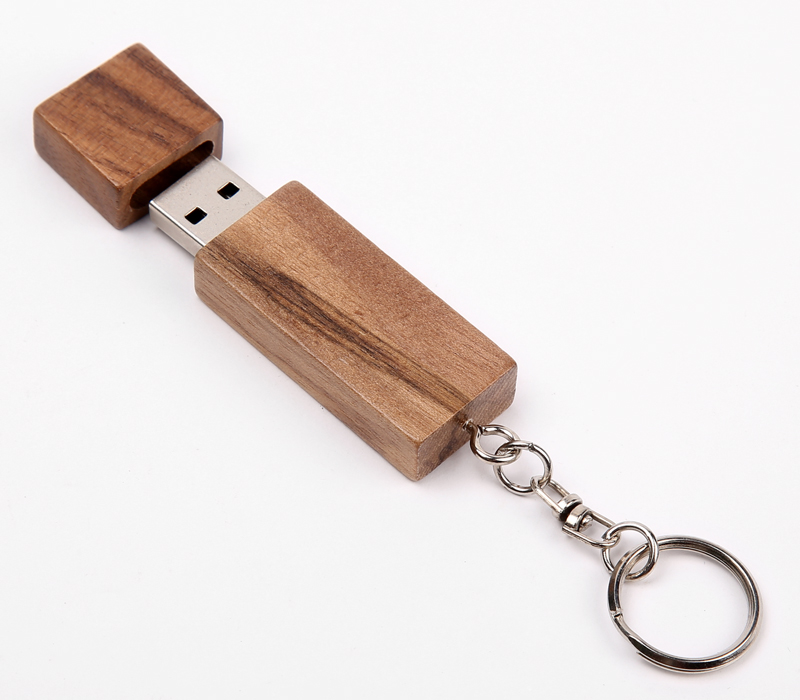 Wood USB Flash Drive with Keyring 17