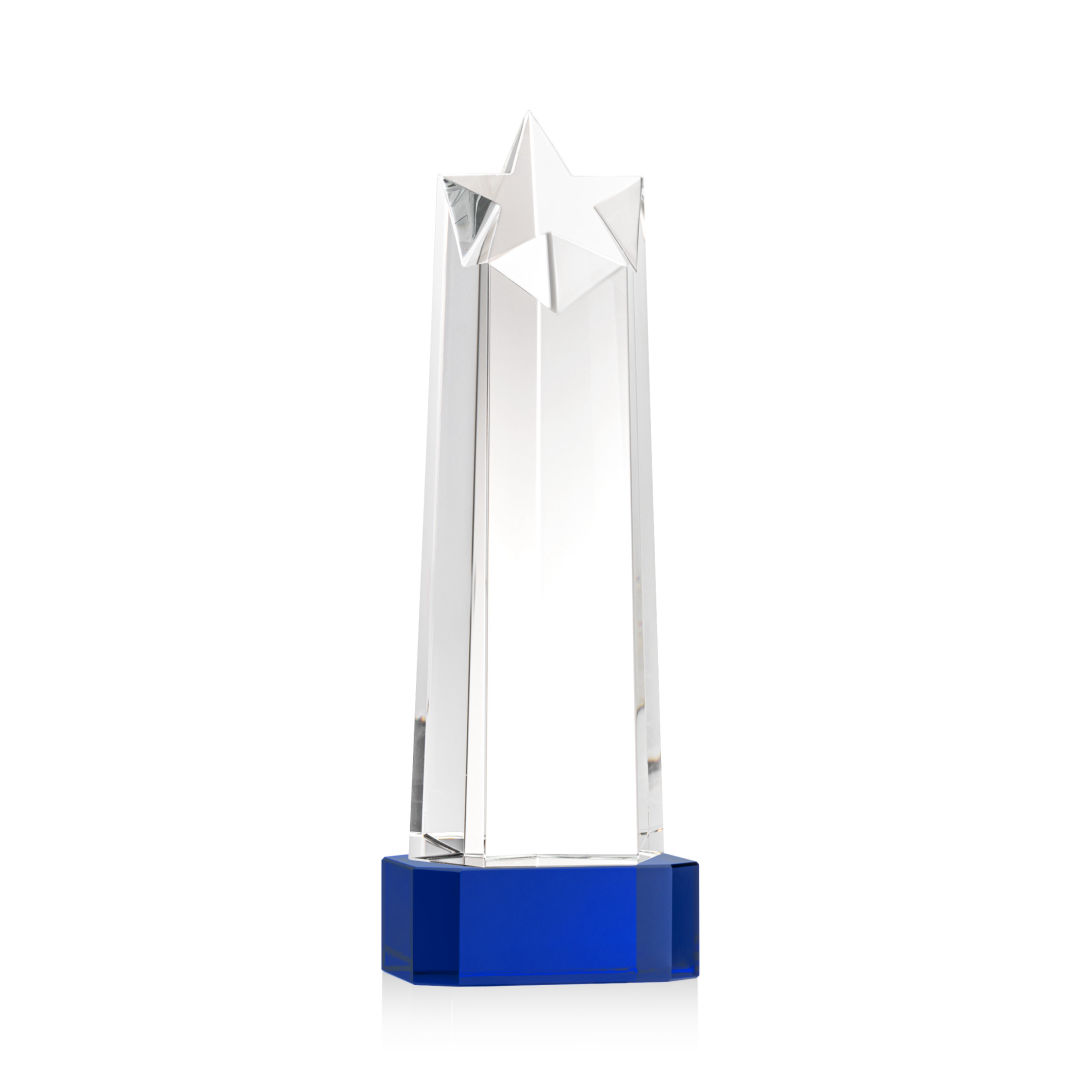 Delaware Star VividPrint™ Award on Base - Blue 9