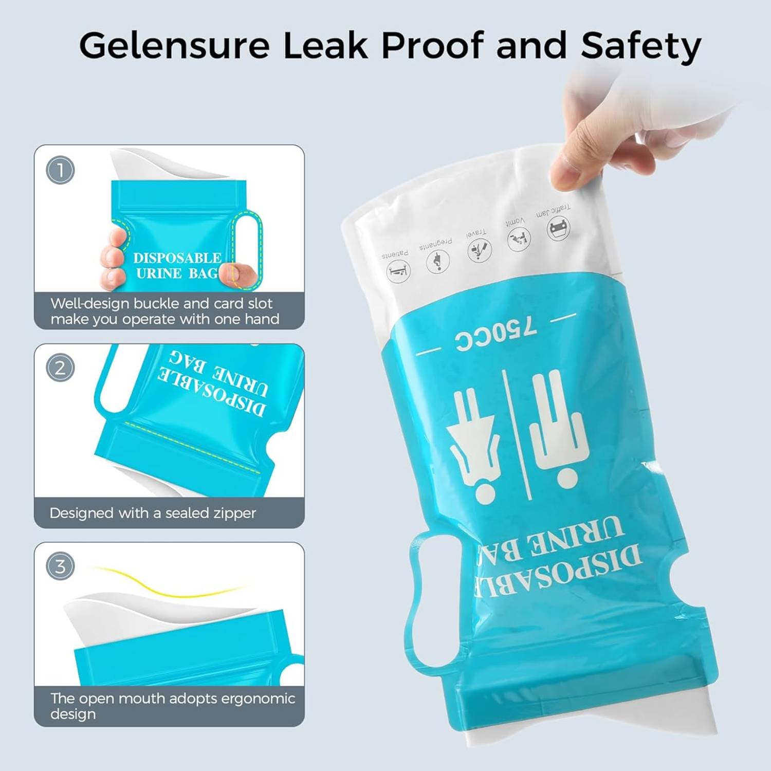 25oz Disposable Urine Vomit Bags 7