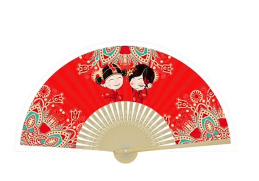 Custom Bamboo Folding Hand Fan 4