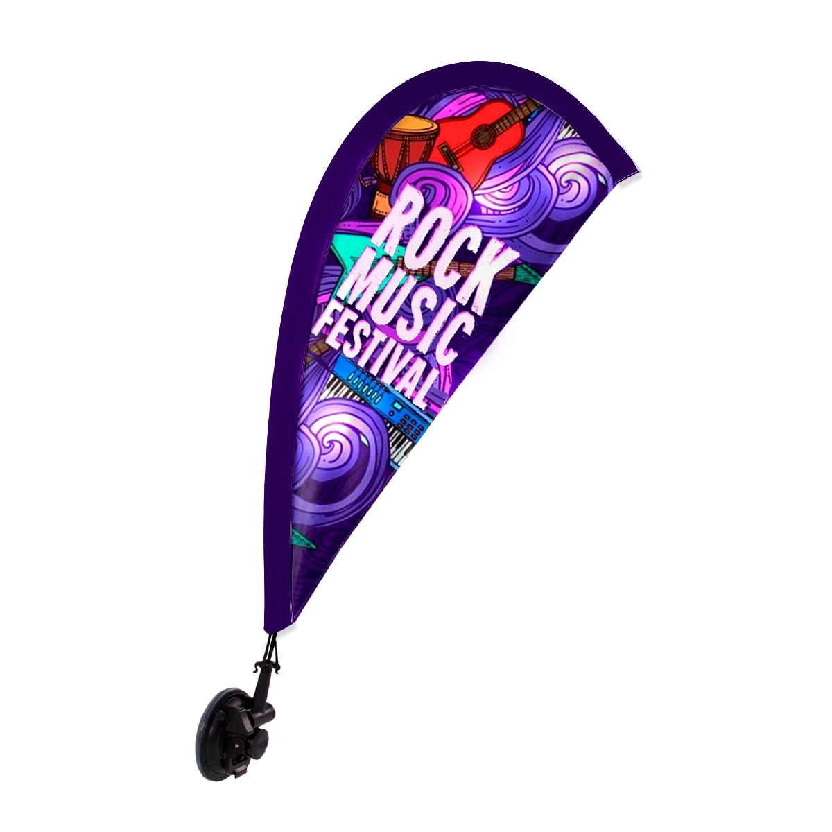 Digital Printed Mini Tear Drop Flag 23" x 9.5" 1