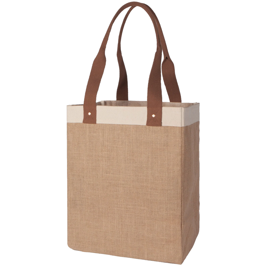 Eco Tote Luxe Jute Bag, custom tote bag with logo imprint 4