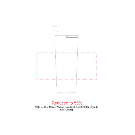 Thor Copper Insulated Tumbler 24oz Flip Straw Lid 128