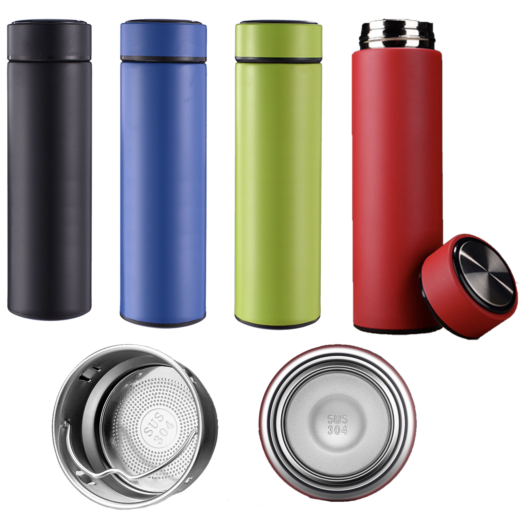 16 OZ Stainless Steel Sports Water Bottle Double Wall Vacuum Insulated Water Bottle 1