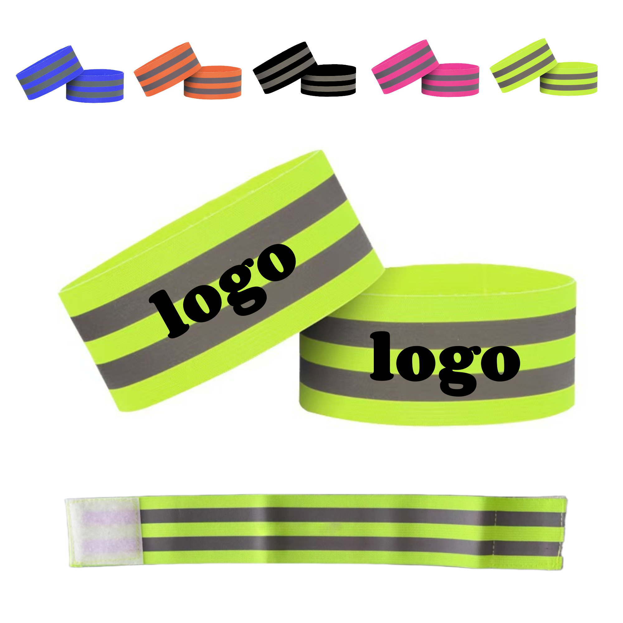 Cycling Safety Bands Bulk-Polyester Reflective Straps & Adjustable 2