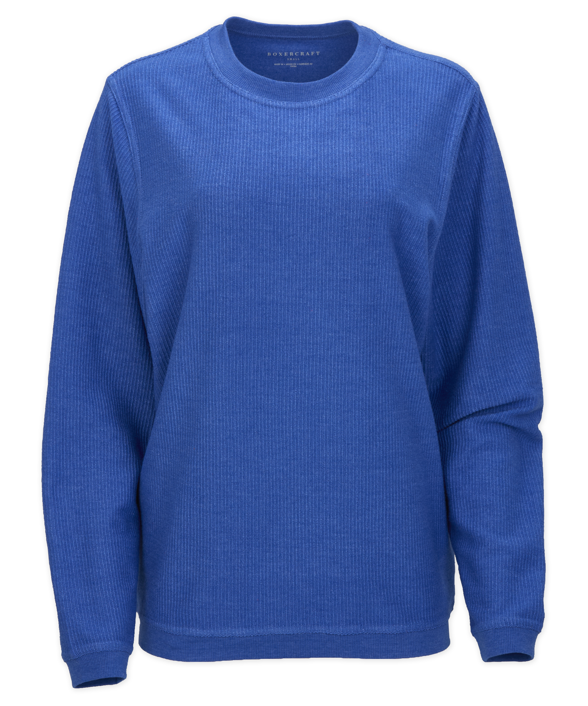 BOXERCRAFT ADULT RALLY CORDUROY CREW PULLOVER 3