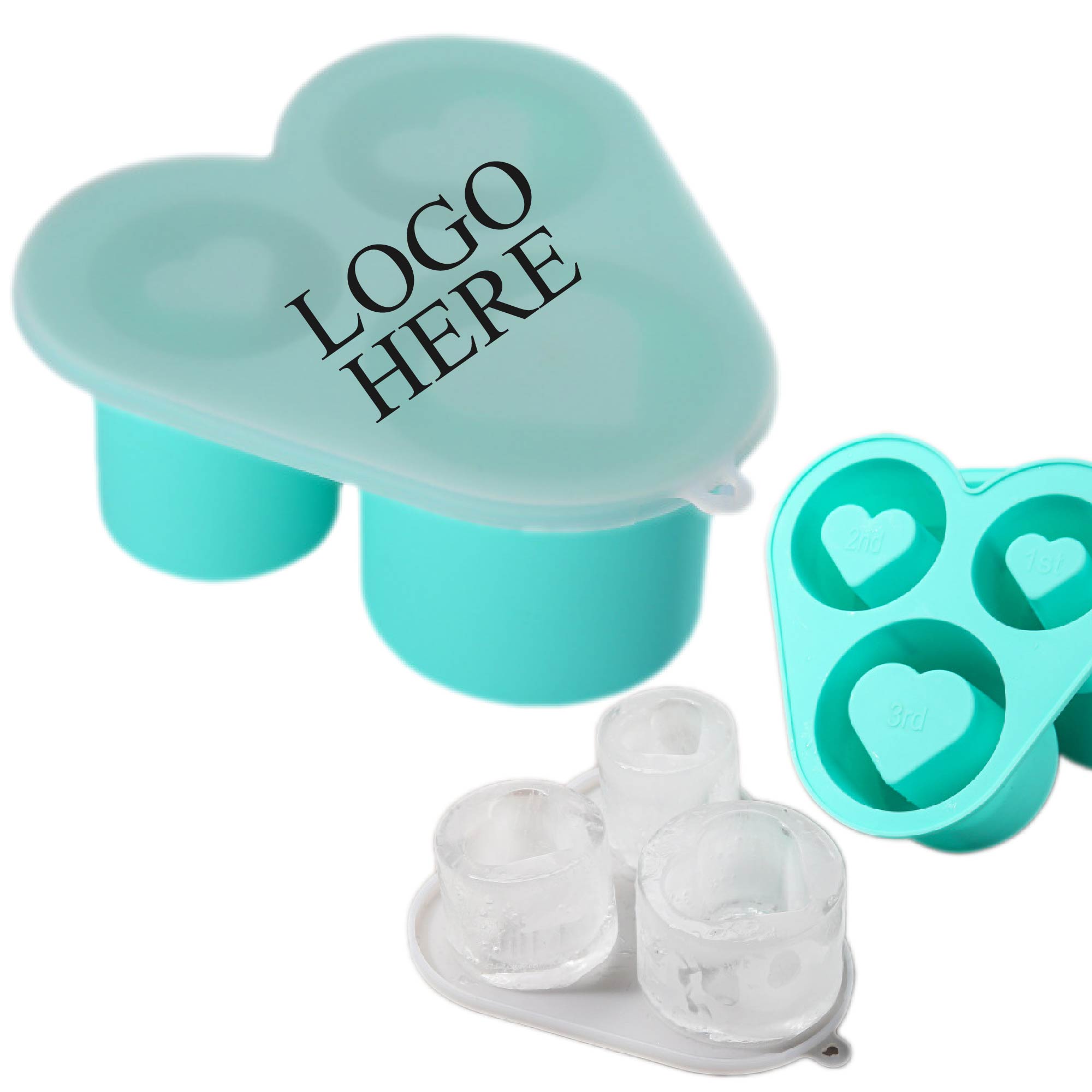 Silicone Ice Cube Tray with Snap-On Lid 1
