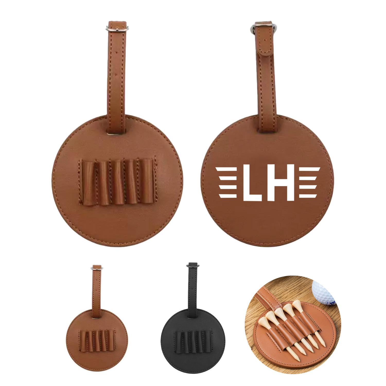 Golf Nail Storage Leather Case 2